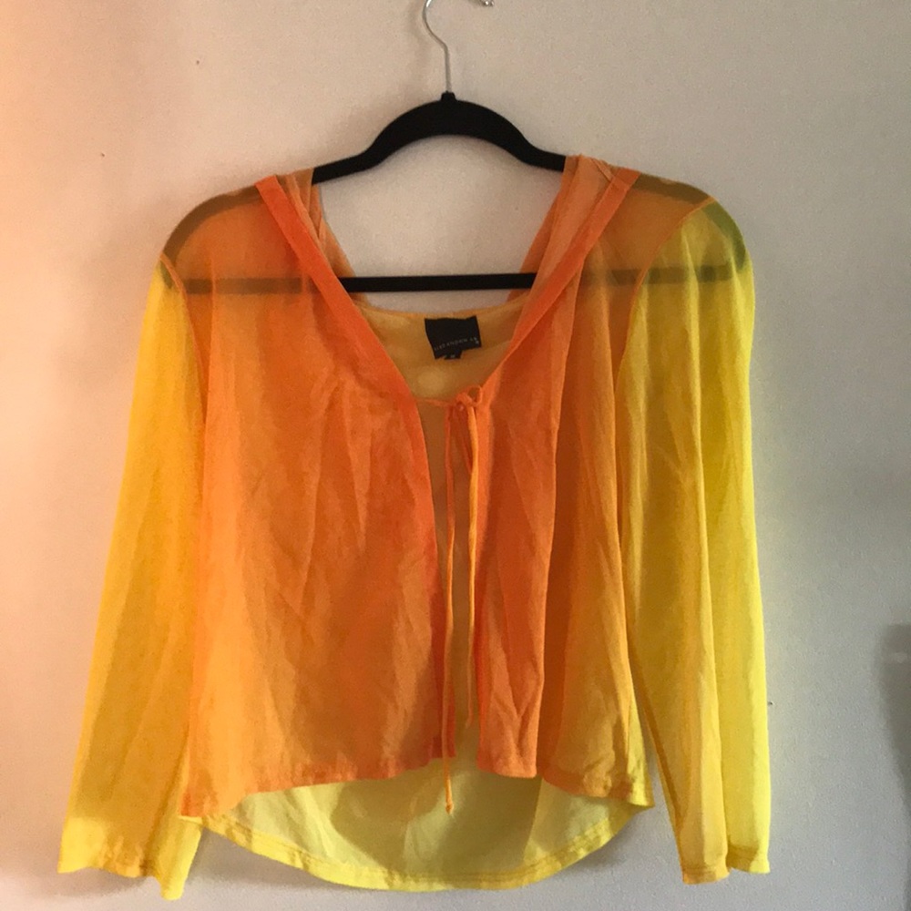 Vintage Sheer Tied Blouse